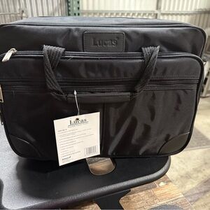 Brand New with Tags Lucas Black Laptop Bag Expandable